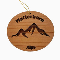 Matterhorn Ornament Handmade Wood Ornament Alps Souvenir Mountain Climbing