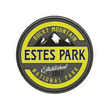 Estes Park Colorado Decal – CO Resort Sticker – Colorado Souvenir – Travel Sticker 3.25" Rocky Mountain National Park Base Camp Travel Gift