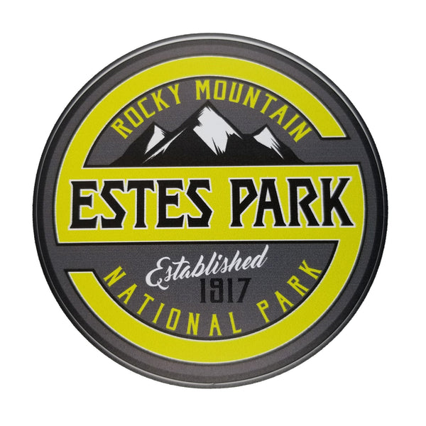 Estes Park Colorado Decal – CO Resort Sticker – Colorado Souvenir – Travel Sticker 3.25" Rocky Mountain National Park Base Camp Travel Gift