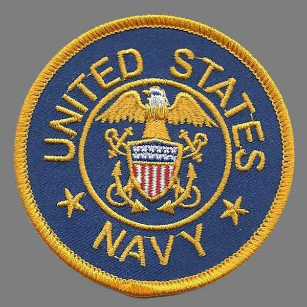 United States Army Patch Iron On US Military Patch Black Circle