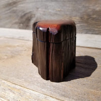 Handmade Wood Box with Redwood Rustic Handmade Ring Box California Redwood #165 Christmas Gift Anniversary Gift Ideas