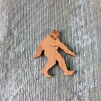 Bigfoot Magnet Sasquatch Redwood Souvenir Bigfoot Refrigerator Magnet Made in USA California Handmade Wood Sasquatch Redwood Magnet