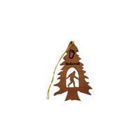 Bigfoot Ornament - Bigfoot in Tree - California Redwood - Redwoods