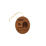 California Redwoods Wood Ornament Flying Eagle Trees Forest Bear Track