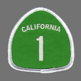 US Highway 1 California Hwy Patch Iron On