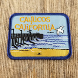 Cayucos Pier California Iron On Patch - Rectangle