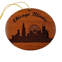 Chicago Skyline Ornament Illinois Christmas Made in USA