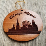 Chicago Skyline Ornament Illinois Christmas Made in USA