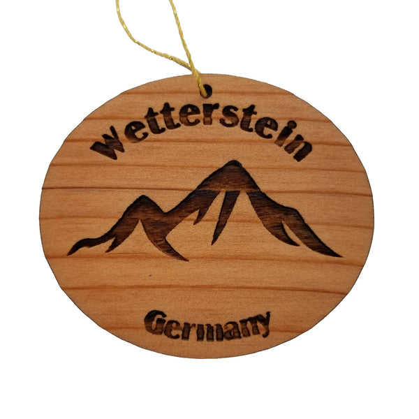 Wetterstein Germany Ornament - Handmade Wood Ornament - Souvenir - Mountains Northern Limestone Alps