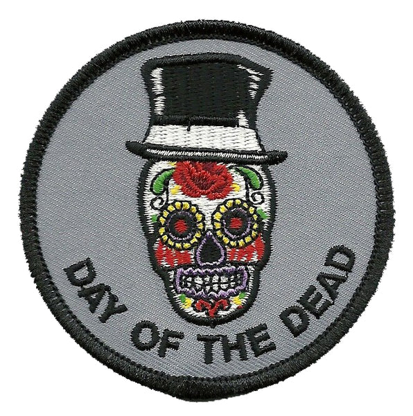 Day of the Dead Patch - Candy Sugar Skull Tophat