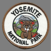 Yosemite National Park Patch - Bear Cub and Half Dome - California Souvenir CA Travel Patch Iron On