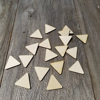 Wood Cutout Triangles - 1.75 Inch - Unfinished Wood - Lot of 12 - Wood Blank Craft Projects - DIY