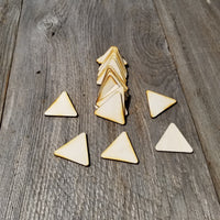 Wood Cutout Triangles - 1.75 Inch - Unfinished Wood - Lot of 12 - Wood Blank Craft Projects - DIY