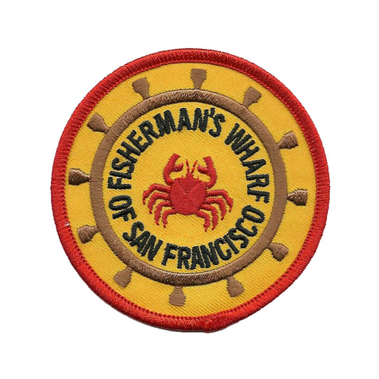 San Francisco California Fisherman's Wharf Patch Iron on Souvenir Badge Emblem Applique