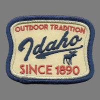 Idaho Patch – Travel Patch ID Souvenir Embellishment or Applique ID State 3" Iron On Rectangle Retro Design