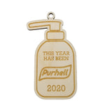 Pure Hell 2020 Ornament - Covid Ornament - Handmade Wood Ornament Christmas Ornament Pandemic Quarantine Parody Hand Sanitizer