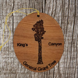 General Grant Tree King's Canyon National Park Redwood Ornament