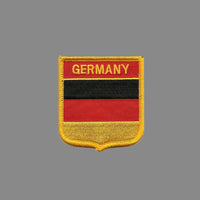 Germany Flag Patch - Iron On - Shield - Country Pride