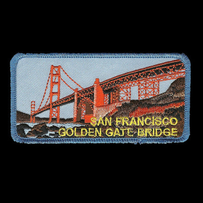 Golden Gate Bridge West View Patch Iron On Souvenir Badge Emblem Applique Accessory