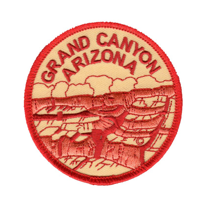 Grand Canyon National Park Patch Iron On Circle Souvenir Badge Emblem Applique Accessory