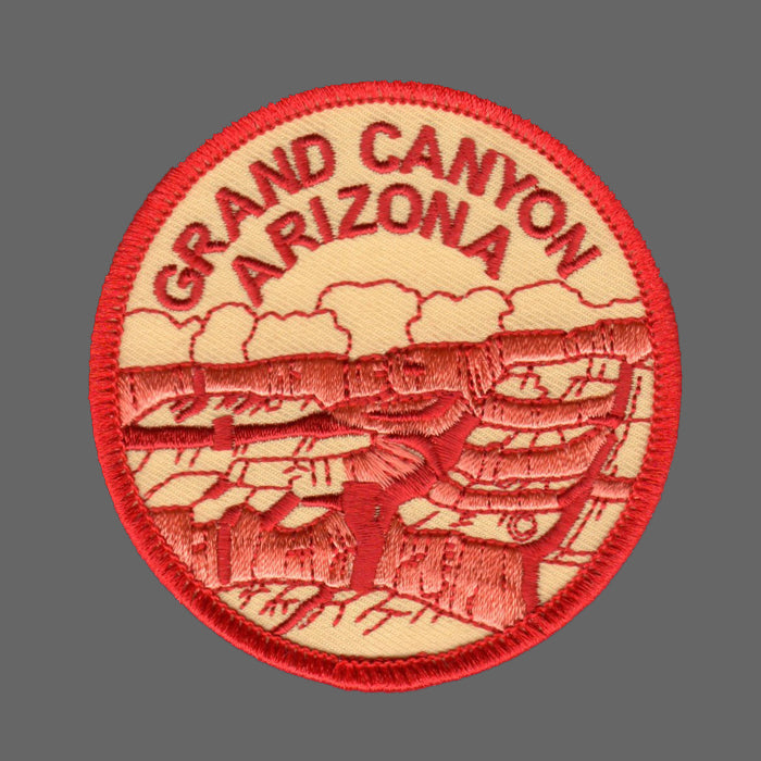 Grand Canyon National Park Patch Iron On Circle Souvenir Badge Emblem Applique Accessory