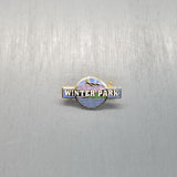 Vintage Winter Park Colorado Pin - CO Souvenir Hat Pin Lapel Ski Resort Travel Skiing Skier 1" Mountains Purple