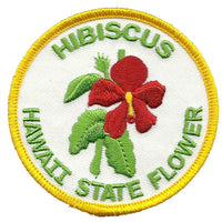 Hawaii Patch - State Flower - Hibiscus - Travel Patch