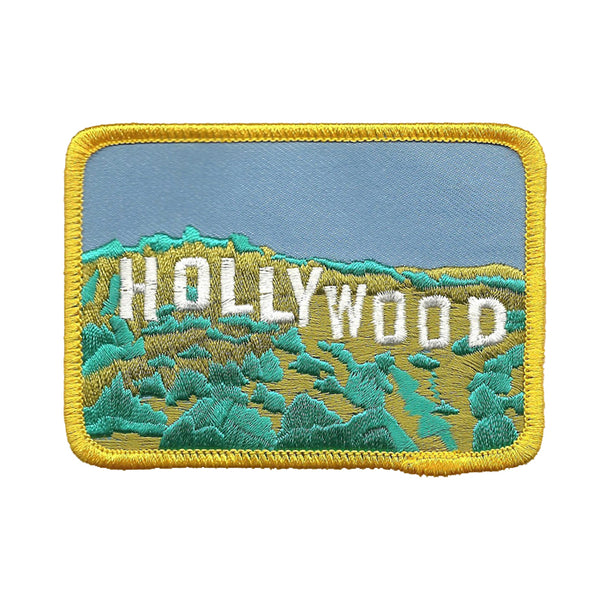 Hollywood Sign in the Hills Iron on Patch