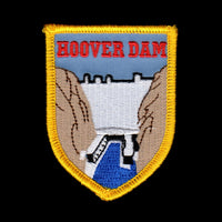 Hoover Dam Patch Iron On Souvenir Shield Shape
