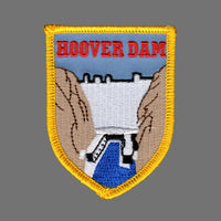 Hoover Dam Patch Iron On Souvenir Shield Shape