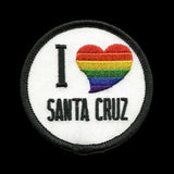 Santa Cruz Iron On Patch - I Heart Santa Cruz - California Souvenir