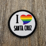 Santa Cruz Iron On Patch - I Heart Santa Cruz - California Souvenir