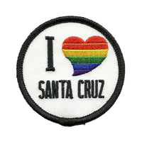 Santa Cruz Iron On Patch - I Heart Santa Cruz - California Souvenir