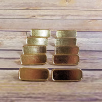 10 Small Gold Tone Belt Buckle Blanks - Jewelry Making - Belt Buckle Parts - DIY - Craft Part - Men's Accessories Wholesale