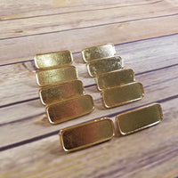 10 Small Gold Tone Belt Buckle Blanks - Jewelry Making - Belt Buckle Parts - DIY - Craft Part - Men's Accessories Wholesale