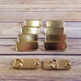 10 Small Gold Tone Belt Buckle Blanks - Jewelry Making - Belt Buckle Parts - DIY - Craft Part - Men's Accessories Wholesale