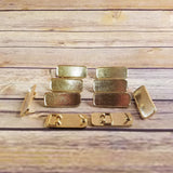 10 Small Gold Tone Belt Buckle Blanks - Jewelry Making - Belt Buckle Parts - DIY - Craft Part - Men's Accessories Wholesale
