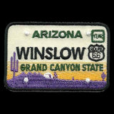 Winslow Arizona Patch – Grand Canyon State – License Plate Travel Patch AZ Souvenir Embellishment or Applique