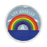 Los Angeles Patch - Rainbow and Sailboat - California Souvenir