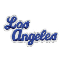 Los Angeles Patch - Script Blue and White - California Souvenir