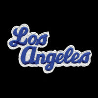 Los Angeles Patch - Script Blue and White - California Souvenir