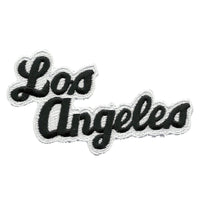 Los Angeles Patch - Script Black and White - California