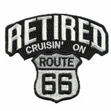 Retired Patch - Cruisin on Route 66 Patch – Iron On US Road Sign – Travel Patch 3"