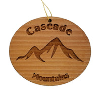 Cascade Mountains Ornament Handmade Wood Ornament Souvenir
