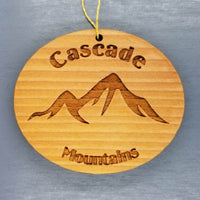 Cascade Mountains Ornament Handmade Wood Ornament Souvenir