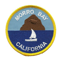 California Patch - Morro Bay Rock Iron On Patch