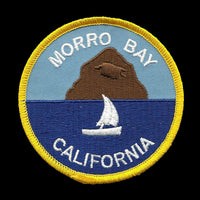 California Patch - Morro Bay Rock Iron On Patch