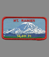 Washington Patch - Mt Rainier Iron On Patch - Rectangle