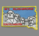 Mt Rushmore Patch - South Dakota - Iron On Rectangle