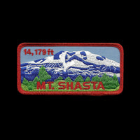 California Patch - Mt Shasta Iron On Patch - Rectangle
